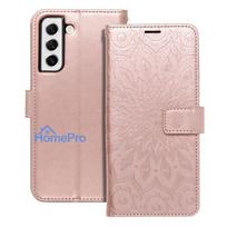 Flip case for Samsung S21 FE Mezzo Book mandala rose gold
