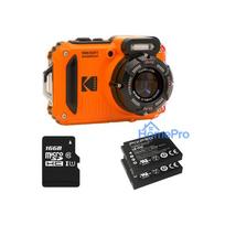 Skaitmeninis Fotoaparatas - Kodak PIXPRO WPZ2 16 MP 4× Optinis Priartinimas 1080p 2,7 Colio LCD Oranžinė