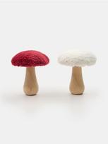 Sinsay - Dekoratyviniai grybai su medinėmis kojelėmis ir pliušinėmis kepurėlėmis 2 pack - multicolor