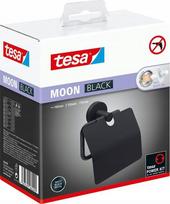 Tesa MOON BLACK laikiklis tualetinio popieriaus laikiklis, matinis juodas