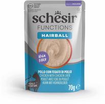 Schesir Functions Hairball, wet karma, for cats, chicken and