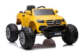 Vienvietis vaikiškas elektromobilis Mercedes DK-MT950 4x4 geltonas