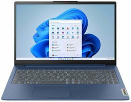 Nešiojamas kompiuteris Lenovo IdeaPad Slim 3 15AMN8 82XQ012HUS, AMD Ryzen 5 - 40, 8GB, 512GB, 15.6 ", AMD Radeon 610M, mėlyna sp., EN, Windows 11 home