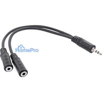 InLine 3.5 mm Jack Y-kabelis vīrišķais uz 2x 3.5 mm jack sievišķais Stereo 2 m