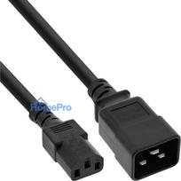 InLine barošanas adaptera kabelis, IEC-60320 C20 - C13, 3x1,5mm², maks. 10A, 1m