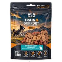 WILD FARM Train with Support kubeliai su triušiena, lašiša ir lašišų aliejumi, 150 g