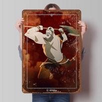 „Vox Machina legenda“ skardinės plokštės, pritaikomi sienų meno kūriniai, retro vintažiniai metaliniai skardos ženklai namams ir dekoravimui, žaidimų 20x30cm（7.8x11.8inch） black
