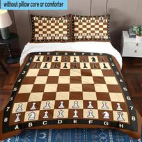 Chess Opening Strategy 3pcs Bedding,Including 1pc Duvet Cover And 2pcs Pillowcases Perfect for Christmas,Ideal for Bedroom, Dormitory 200cm*200cm
