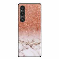 Case For Sony Xperia 1 VI Marble TPU Soft Silicone Back Cover For Sony Xperia1 VI Cases 6.43  Shockproof Mica Painted Cute Capa Sony Xperia 1 VI brown