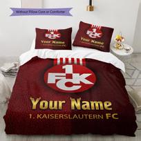 Kaiserslautern Fc Crest Custom Name Pattern Bedding Quilt Set Quilt Cover Pillowcase Home Birthday Gift(1 * duvet cover + 2 * pillowcase, without core 140x200cm