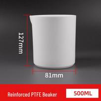 Enhanced 500ml PTFE Beaker white