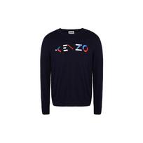 KENZO Letter Logo SS21 Sweater Men's Dark Blue FB55PU5413LA-76 M black