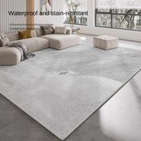 Svetainės Didelio Ploto Krištolinio Aksomo Kilimas Minimalistinis Pilkas Miegamojo Dekoro Kilimėlis Balkono Patogus Minkštas Drabužinės Kilimas 400mmx600mm gray