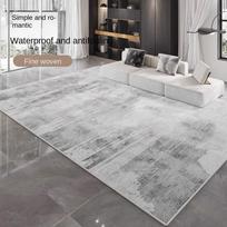 Svetainės Didelio Ploto Krištolinio Aksomo Kilimas Minimalistinis Pilkas Miegamojo Dekoro Kilimėlis Balkono Patogus Minkštas Drabužinės Kilimas 1200MMx1600MM