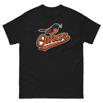 Omar Coming The Wire Baltimore Black Graphic T Shirt Unisex classic tee L orange