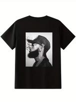 Men'S Nipsey Graphic T-Shirt - Short Sleeve Crew Neck with Print, Casual Streetw XL white