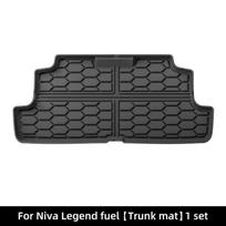 Eco-Friendly TPE Floor and Trunk Mats for LADA NIVA LEGEND gray