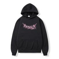 Rapper Omar Courtz Por Si Manana No Estoy Merch Hoodies Men's Women Clothing Fashion Hip Hop Long Sleeve Hooded Sweatshirts Coat L black