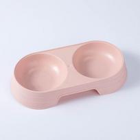 Macaron Pet dvigubo dubenėlio plastikinis kačiukas šunų maisto gėrimo padėklas tiektuvas kačių šėrimui naminių gyvūnėlių reikmenys