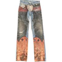 Acne Studios Trompe Loeil Straight Leg Jeans BK0704-AIL XL gray