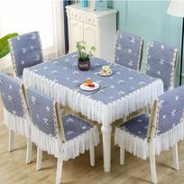 Hot Selling Rectangular Dining Table Chair Covers Modern blue Minimalist One Piece Cover Chair Cover Universal Dining Chair Cloth Chair cover 1pcs gray