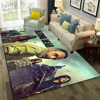 Siaubo TV The Walking Dead TWD Kilimas Namų Svetainei Miegamajam Sofai Durų Kilimėlis Dekoras, Vaikų Žaidimų Zonos Kilimas Neslystantis Grindų Kilimėlis 40x60cm gray