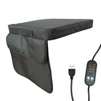 Memory Foam Seat Usb Cushion Portable Seat Cushion with Usb Power Adjustable Temperature Stadium Chair Pad Waterproof Backless