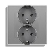 Tuya WiFi Smart Light Switch with Wall Touch, Compatible with Alexa and Google Assistant. gray