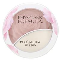 Physicians Formula, Rosé All Day, Set & Glow, Illuminating Powder & Moist Balm, 1711500 Brightening Rose, 1 piece white