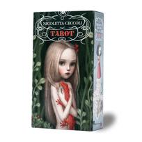 Nicoletta Ceccoli 78 Taro kortos su autentišku japonišku I.I.J. Taro, Kortos, Būrimas, Instrukcijos, gray