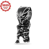 Fit Original Bracelet Bangle Marvel Lron Man Deadpool Wolverine Copper Charms Beads Pendant Diy Jewelry Gift black