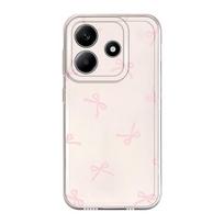 Case for Xiaomi Redmi Note 14 Pro Plus 10S A4 9 10 Note 13 13C 12 11 12S 11S 14C Soft Phone Cover Cartoon Bow Redmi Note 13 Pro+ 5G white