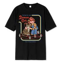 Horror Comic Series Sell Your Soul Economics For Children Men Tshirts T Shirts Loose Tee Clothing Street T-Shirt - Men's Summ... 5XL įvairiaspalvis