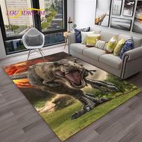 Dinozauras Animacinis Filmas Juros Periodas Vaikų Kilimas Kilimas Namams Svetainei Miegamajam Sofai Durų Kilimėlis Dekoras, Žaidimų Zonos Kilimas Neslystantis Grindų Kilimėlis 40x60cm gray