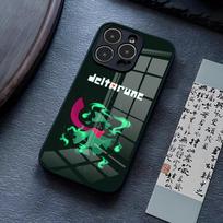 D-Deltarune Phone Case For IPhone 16 Pro Max 17 14 15 Plus 13 Mini 11 12 X XR XS 8 7 Plus SE Glass Cover iPhone15 gray