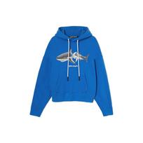 PALM ANGELS Shark Hoodie PMBB058S22FLE0054509 S blue