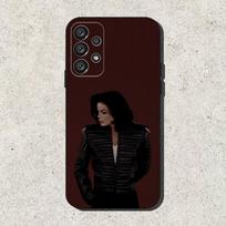 M-Michael M- Jackson Telefono dėklas Samsung S25,S24,S21,S22,S23,S30,Ultra,S20,Plus,Fe,Lite,Note,10,9,5G Juodas dangtelis Samsung S105G black