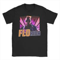 Flo Rida T Shirts Unisex Women Cotton Fashion TShirt Round Collar Tee Shirt Short Sleeve Tops 4XL 5XL 4XL black
