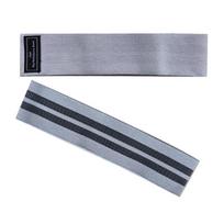 Polyester Cotton Yoga Resistance Bands Set - Booty, Squat, and Hip Lift Fitness Elastic Bands in Stock gray