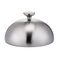 Metalinis kupolinis maisto dangtis Nerūdijančio plieno plokštelės dangtis maisto gaminimui ir apsaugai 26CM