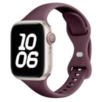 Plonas silikoninis dirželis Apple Watch 11 10 46mm Ultra 3-2 49mm series 9-8-7 41mm 45mm 44mm sportinis apyrankė iwatch 4 6 5 SE 3 dirželis 44 45 49 S11-46mm black