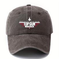 TOP GUN MAVERICK   Vyriška Klasikinė Vintažinė Beisbolo Kepuraitė, Reguliuojama Kepurė su Užlenktu Krašteliu, Atsitiktinė Lauko Sportui Adjustable black