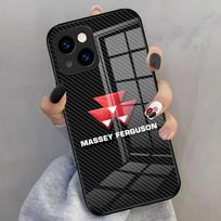 Massey Ferguson telefono dėklas IPhone 17 Pro Max 16 15 14 Pro Max 13 11 X Xs Xr 8 7Plus Stiklinis dangtelis iPhone 15 Pro Max