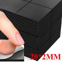 Magnetiniai kvadratiniai lipnūs lakštai Minkšti lipnūs magnetai Lankstus „pasidaryk pats“ amatų magnetinis lipdukas buitiniam šaldytuvo biurui 1PC black