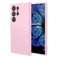Skirta Samsung S25 S24 S23 S22 S21 Ultra S20 S21 S23 S24 FE aukštos kokybės prabangus dėklas Visapusiška apsauga Skystas tiesus kraštas silikonas For Galaxy S21 FE