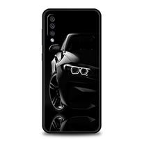 Telefono dėklas Samsung Galaxy A56 A54 A42 A36 A34 A26 A16 A12 A20 A22 A40 A50 A52 A06 5G Minkštas TPU korpusas Šaunus sportinis juodas automobilis Samsung A50