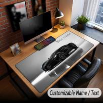 Car Racing Theme Custom Mouse Pad Personalized With Name Text Customized Desk Mat For Office Home Decor 40cmx90cm