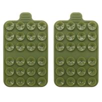 Durable Silicone Suction Pad Multifunction Mobile Phone Fixed Pad Silicone Rubber Sucker Pad žalia