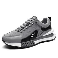 Cross Border Populiarus nešiojamasis guminis padas AIR laisvalaikio sportbačiai vyriški batai Zapatillas Hombre Chaussure Homme Tenis Masculino 41 gray