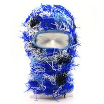 Hot Sell High Quality Winter Snowboarding Sports Multi-color Full Face Checked Distressed Windproof 100% Polyester Balaclava gray